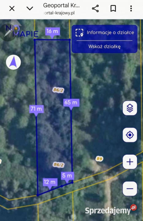 DO NEGOCJACJI działka z WZ Polkowo gm Stoczek Sprzedaż