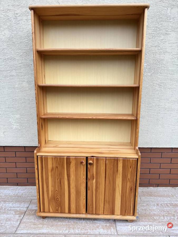 Regał sosnowy drewniany biblioteczka półki