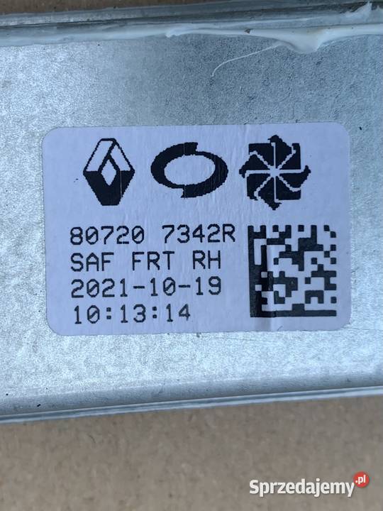 Renault koleos II 2 lift mechanizm szyby Rok produkcji 2020 Szczecin