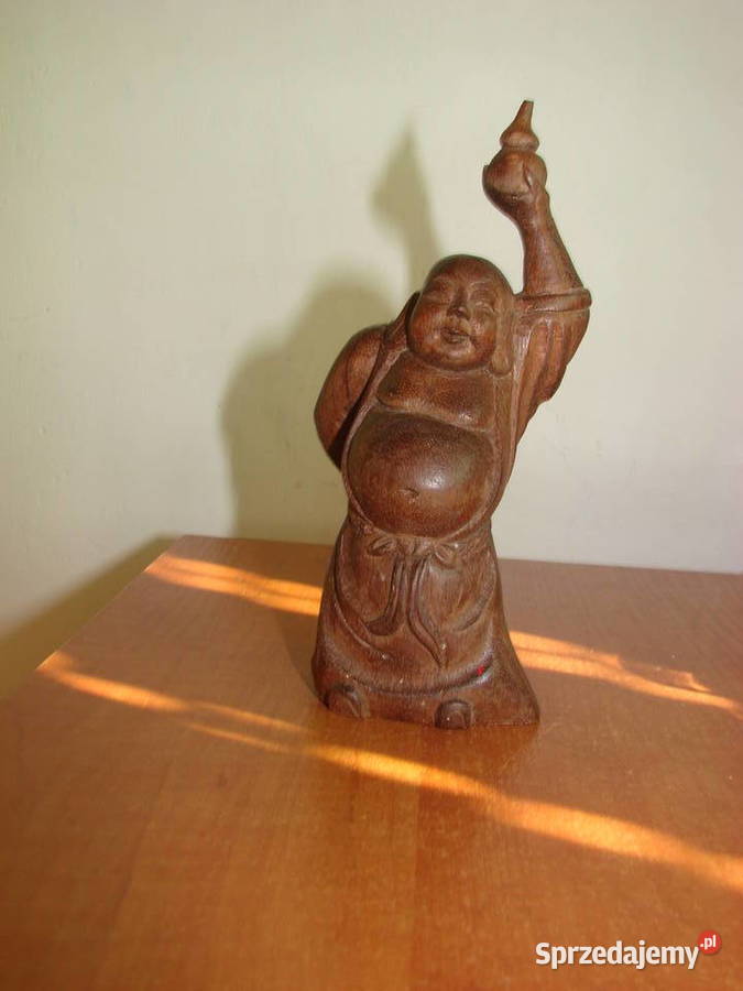 Budda drewniana figurka Rękodzieło Pruszcz Gdański
