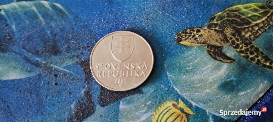 Moneta Słowacja 2 Korony 2007 Antyki, Sztuka, Kolekcje Gliwice