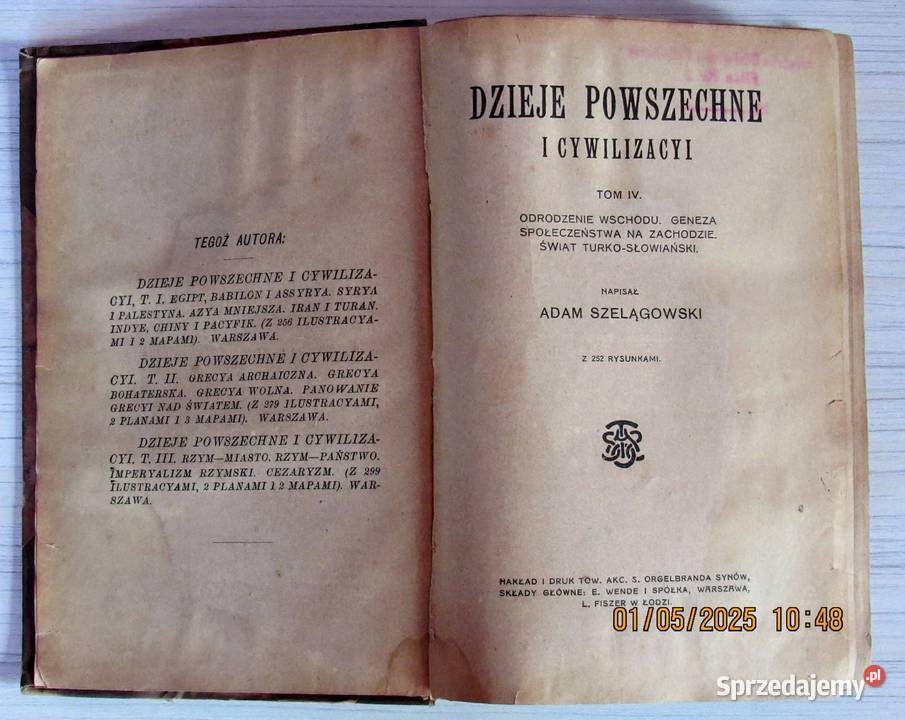 Bogato ilustrowane Dzieje powszechne i Bychawka Trzecia