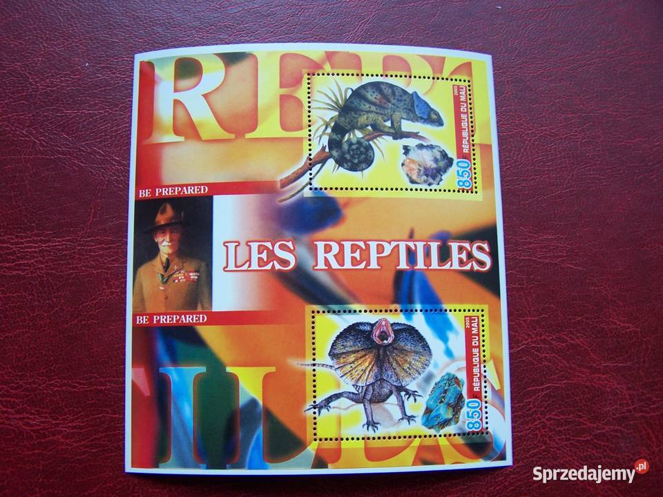 Mali 2005 MNH Fauna Jaszczurki Gady Wąż Tychy