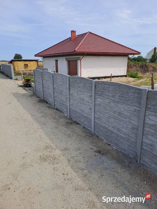 Markowe ogrodzenia betonowe Płyty słupki Bielany Wrocławskie