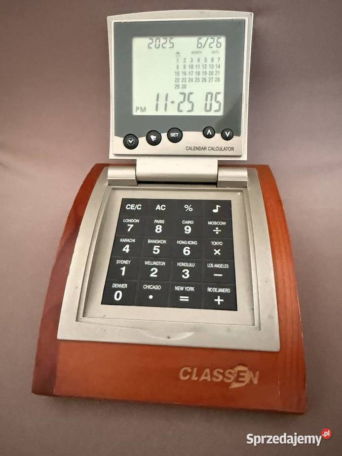 zegarek kalendarz kalkulator Pozostałe Warszawa