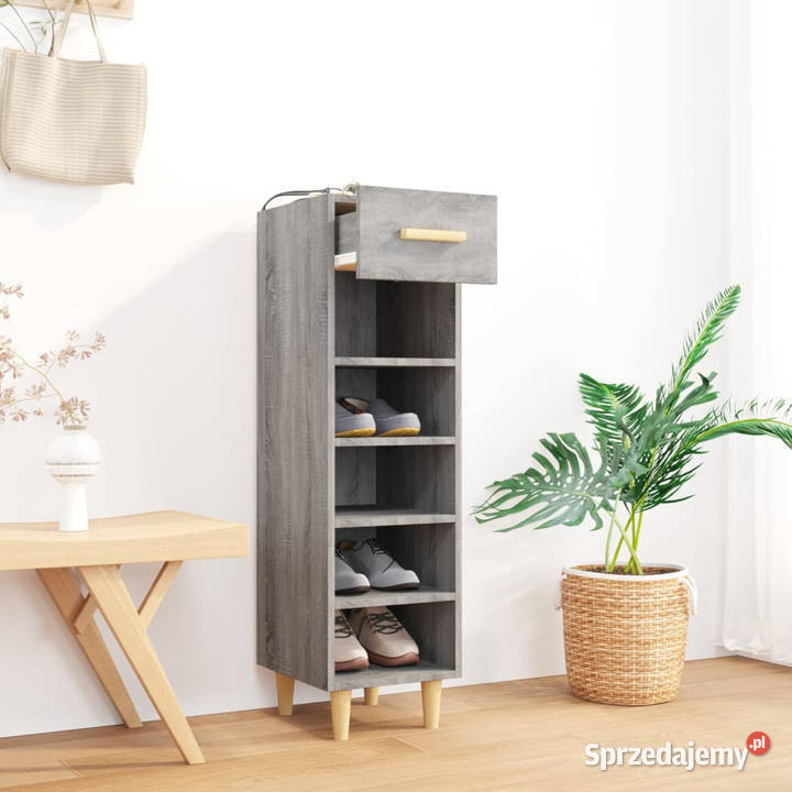 Szafka na buty szary dąb sonoma 30x35x105 mazowieckie