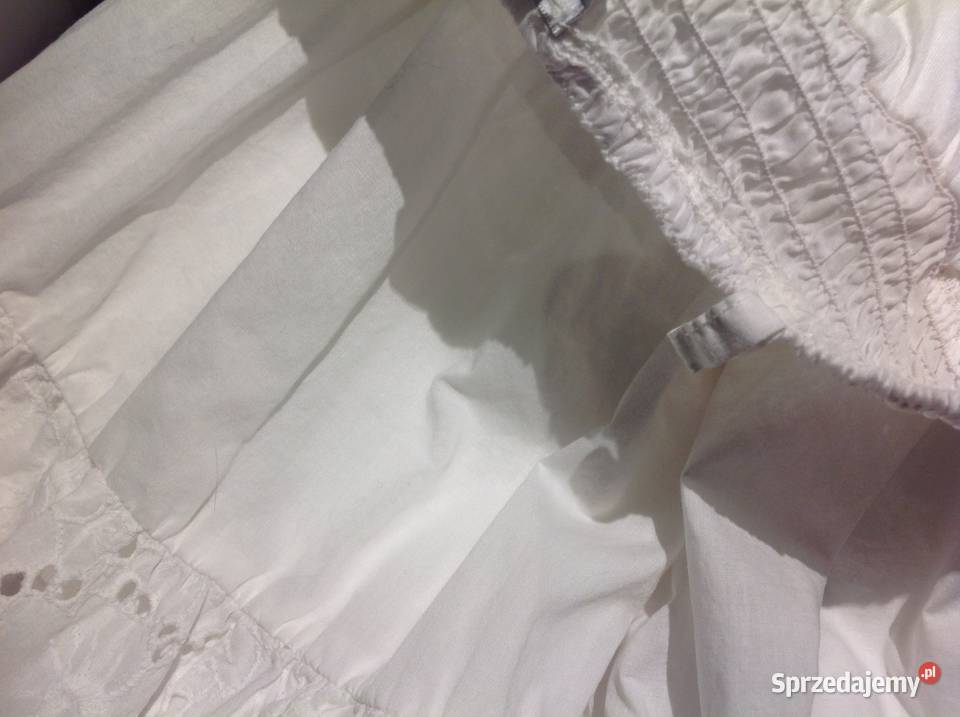 Sukienka Letnia Damska FIZZ STYLE M Biała Haft Nowa Sól