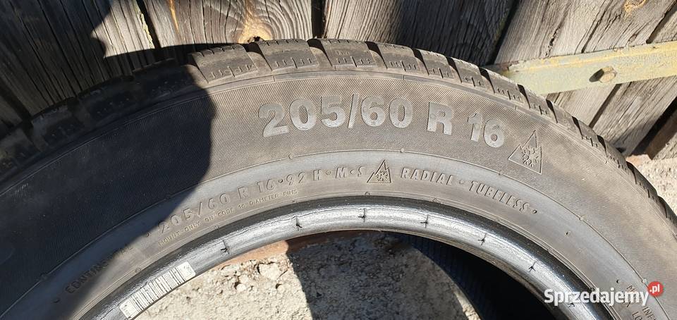 2x 20560 R16 opony zimowe RSC WYSYŁKA Continental Pobiedziska