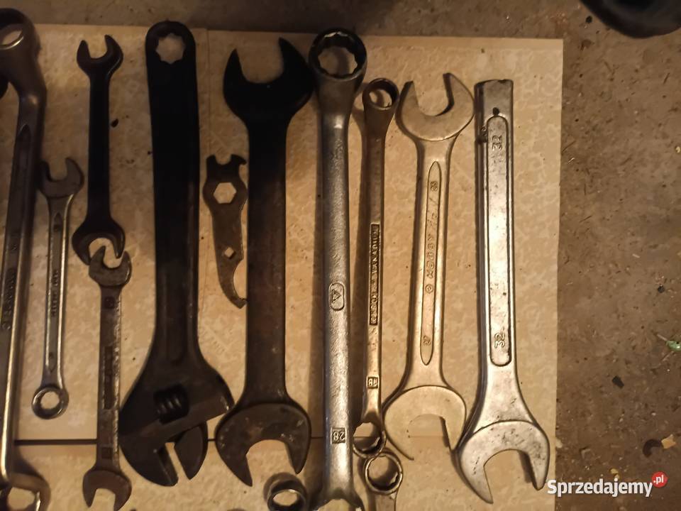 Stare klucze płaskie duży zestaw Chełm