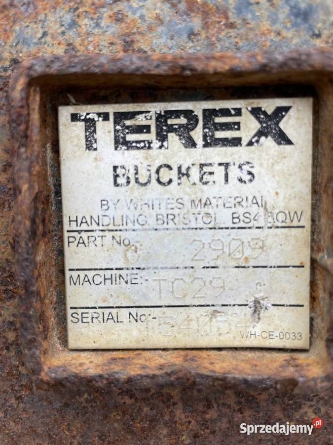 Łyżka minikoparki TEREX TC29 Nowy Sącz