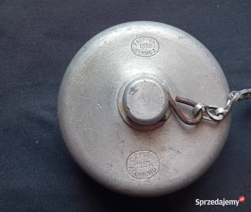 Stara wojskowa manierka aluminiowa Olkusz 1950 r Koźminek