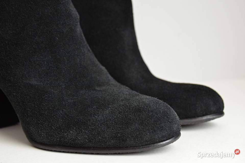 NIEBANALNE zamszowe kozaki Sam Edelman szersza Białystok