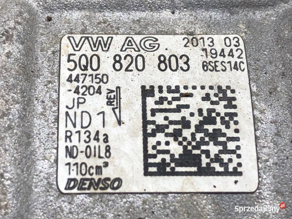 SPRĘŻARKA KLIMATYZACJI VW GOLF VII 5Q0820803 14