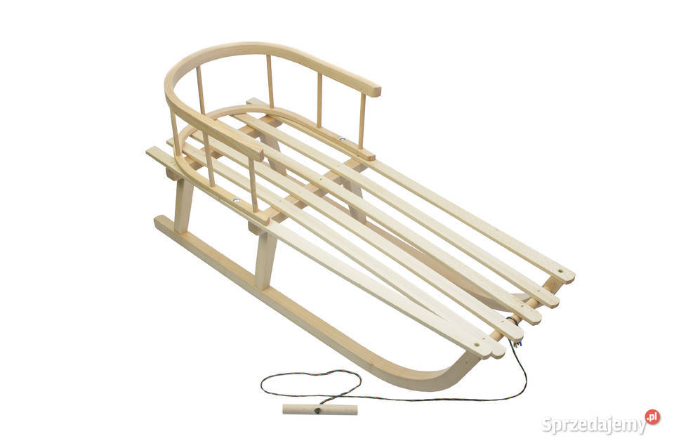 SANKI DREWNIANE materacyk oparcie Sanki Śleszowice