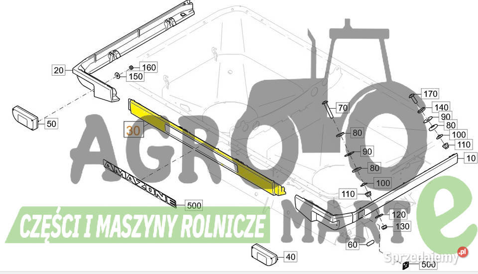 939189 OSŁONA LAMPY TYŁ AMAZONE Wichrów