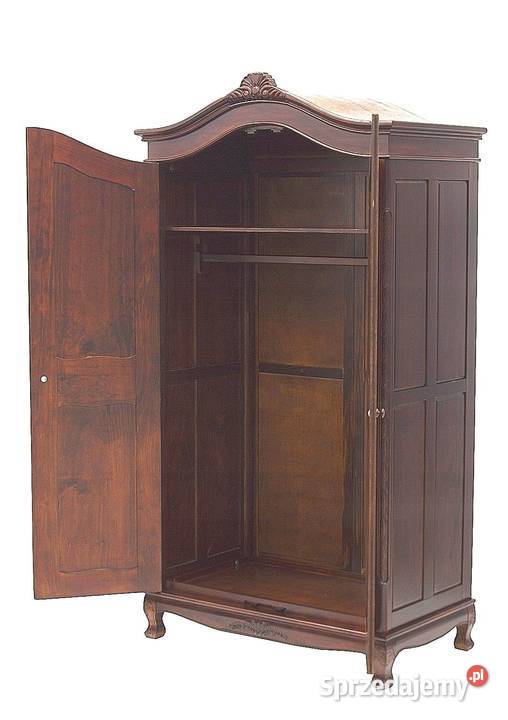 Szafa drewniana rzeźbiona wielkopolskie Koziegłowy
