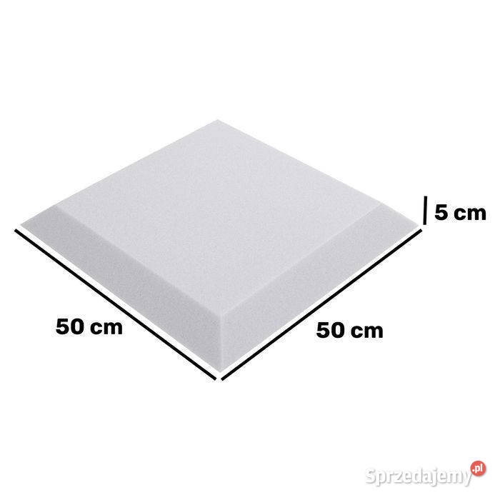 Panele akustyczne ścienne kostki jasnoszare mazowieckie Łąki