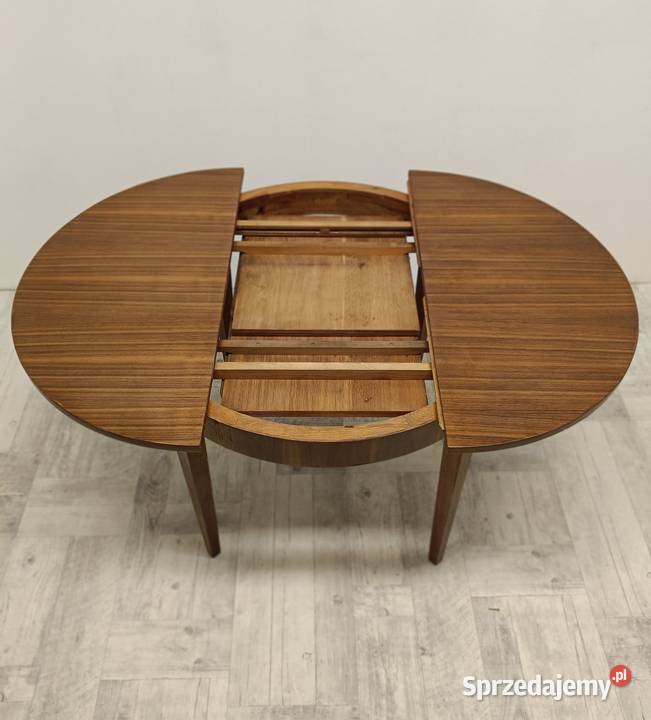 stół okrągły patyczak PRL rozkładany stary Stoły Radomsko