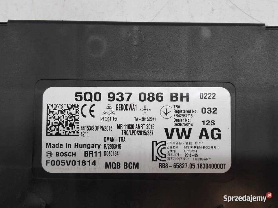 MODUŁ KOMFORTU 5Q0937086BH VW Volkswagen Passat