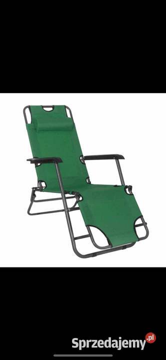 Leżak ogrodowy zielony niebieski granatowy Krzesła ogrodowe Szczecin