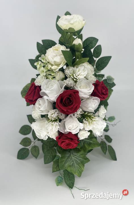 Wyjątkowa wiązanka w barwach białoczerwonych Dom i Ogród