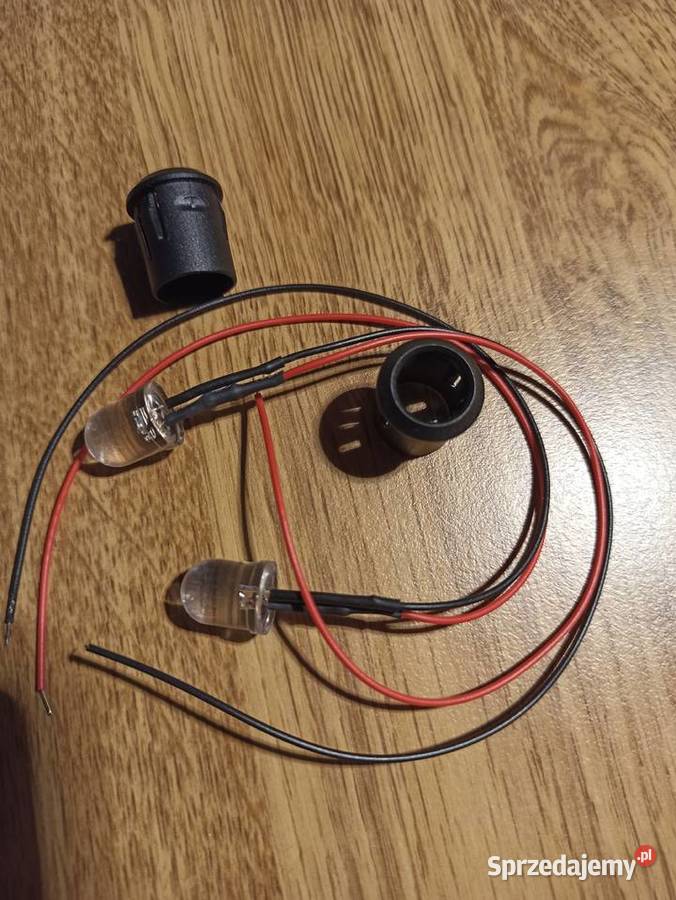 Dioda LED niebieska 12V 10mm z oprawą plastik 2 Białystok sprzedam