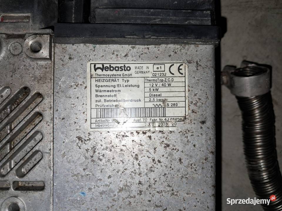 Webasto Thermo Top C E P ZCD analogowe zestaw osobowe Suwałki