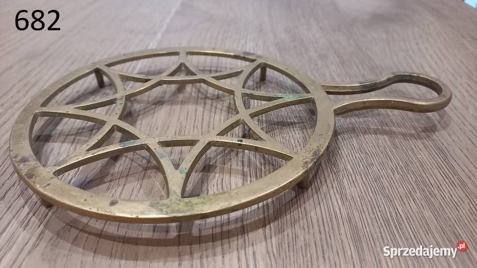 Podstawka mosiężna pod garnek żelazko 682 zachodniopomorskie Gawroniec