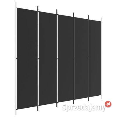 vidaXL Parawan 5panelowy czarny 250x220 mazowieckie Warszawa sprzedam