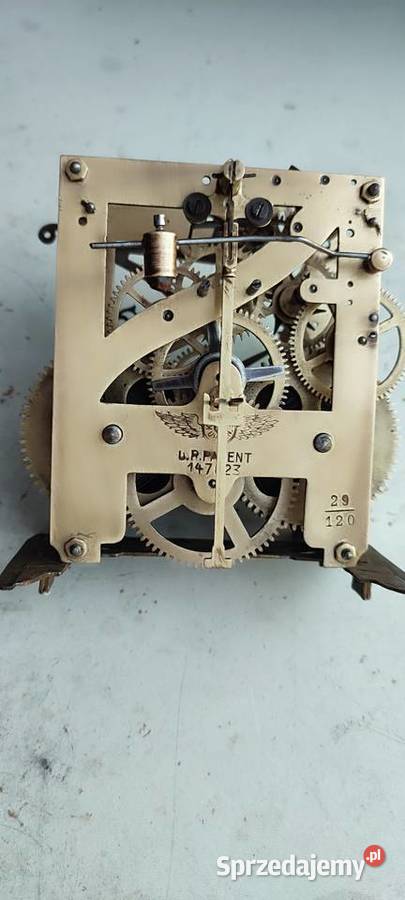 mechanizm zegara wiszącego GB sprawny nakrecany ścienny Mielec sprzedam