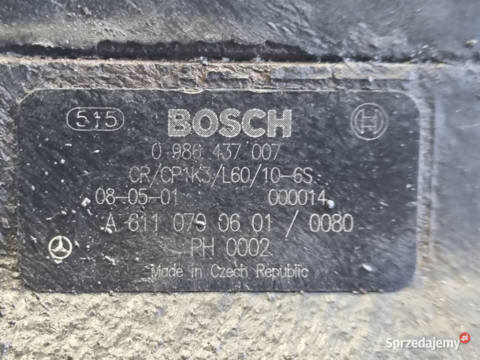 Mercedes Vito W638 22 CDI POMPA WTRYSKOWA paliwa Pompy wtryskowe lubelskie