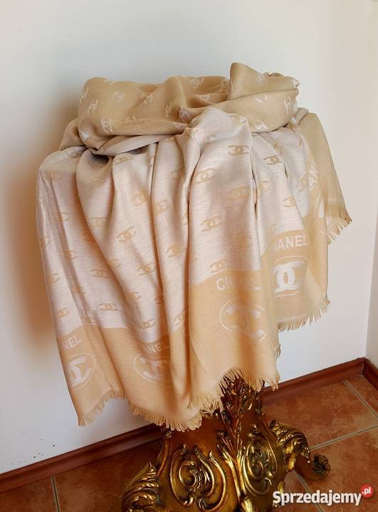 CHANEL SZAL DUŻA CHUSTA CC CHUSTA CHANEL kujawsko-pomorskie