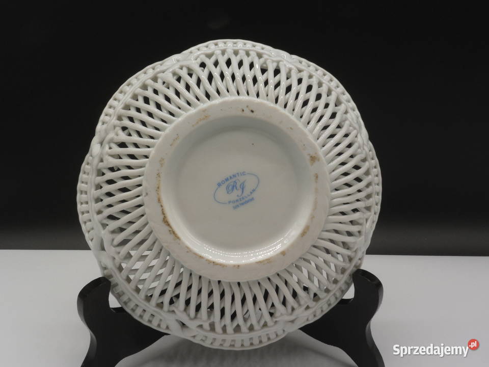Misa patera koszykowa z niemieckiej porcelany Raszków