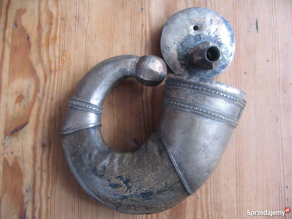 Prochownica Antyczny Arabski Róg prochowy Militaria Bolków