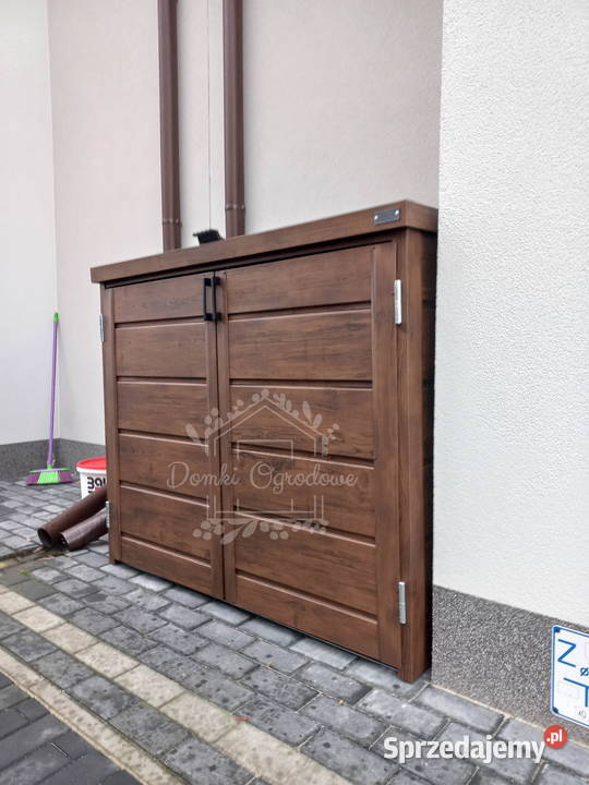 Zabudowa koszy na śmieci wiata śmietnikowa Gryfice