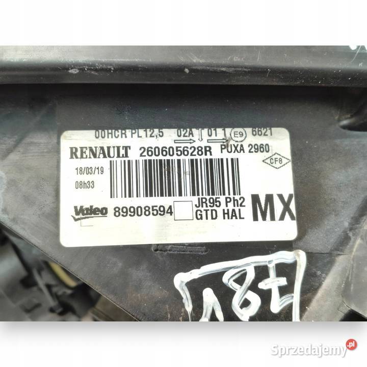 LAMPA LEWA Renault Scenic III LIFT lewy przód lubelskie sprzedam