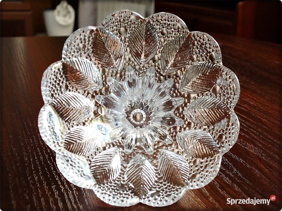 Świecznik kryształowy Medea Lausitzer Glas DDR Żary