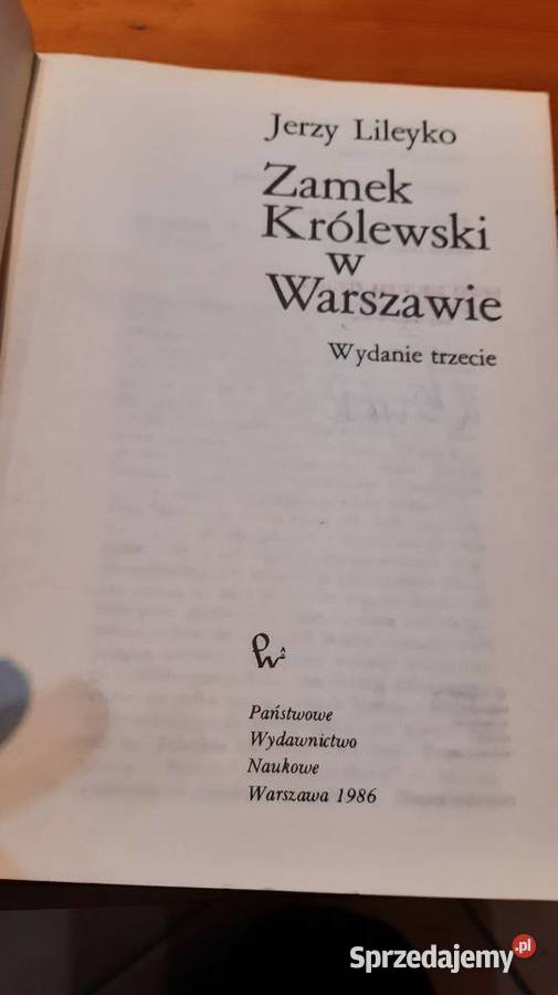Książka Zamek królewski w Warszawie Pozostałe Janów Lubelski