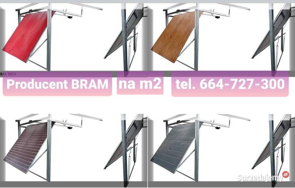 Brama garażowa uchylna dwuskrzydłowa CAŁA POLSKA wielkopolskie Poznań