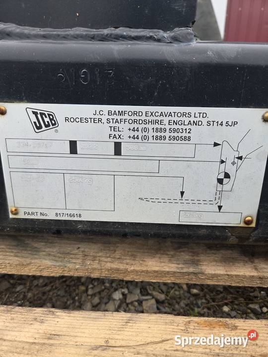 Nowa karetka mocowanie JCB do 52560 334D5767 Iłża