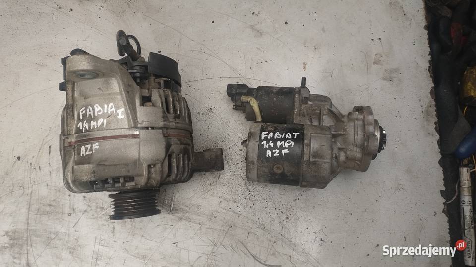 SKODA FABIA I 14 8V alternator MPI rozrusznik osobowe Układ elektryczny silnika Kielce sprzedam