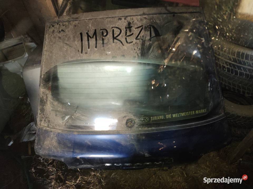 SUBARU IMPREZA I combi klapa tył szyba