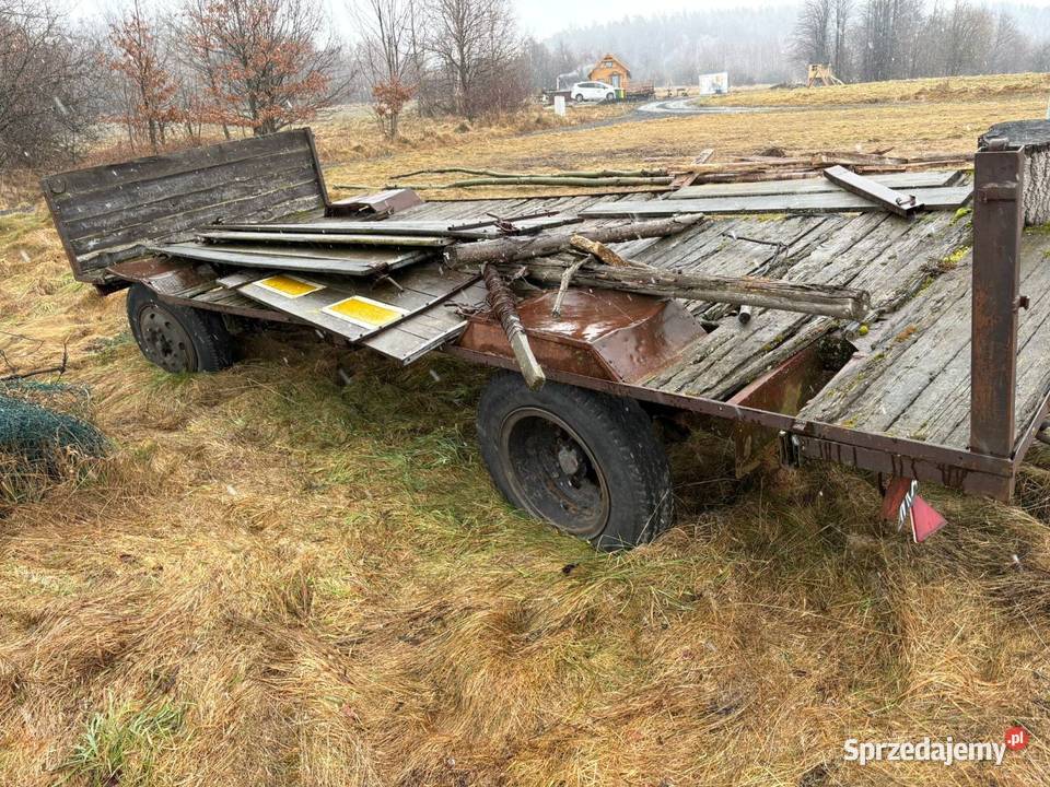 Laweta do bel przyczepa do bel dwie sztuki Maszyny rolnicze Świecie