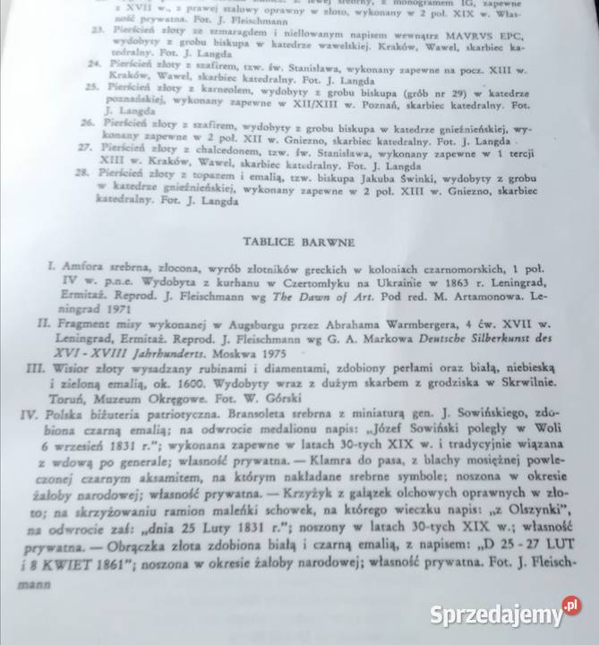 Dawne złotnictwo M Gradowski 1980 R Łódź