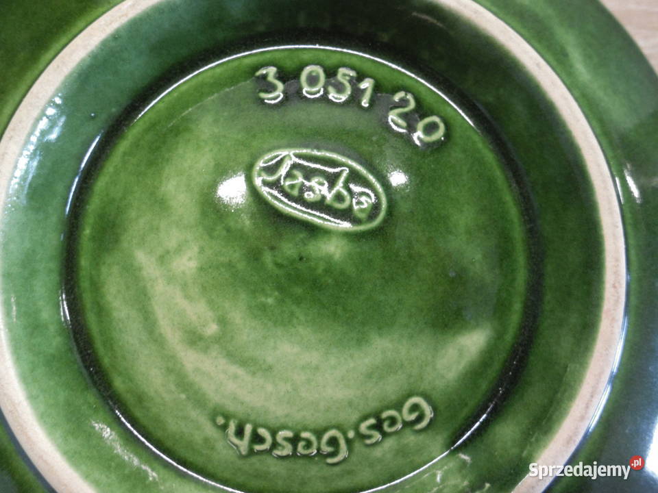 ŚWIECZNIK ADWENTOWY JASBA KERAMIK NIEMCY LATA 70 Porcelana i szkło Raszków