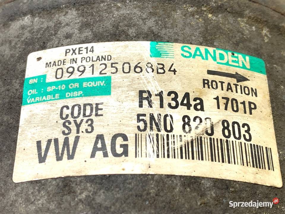 SPRĘŻARKA KLIMATYZACJI VW PASSAT B6 5N0820803 20