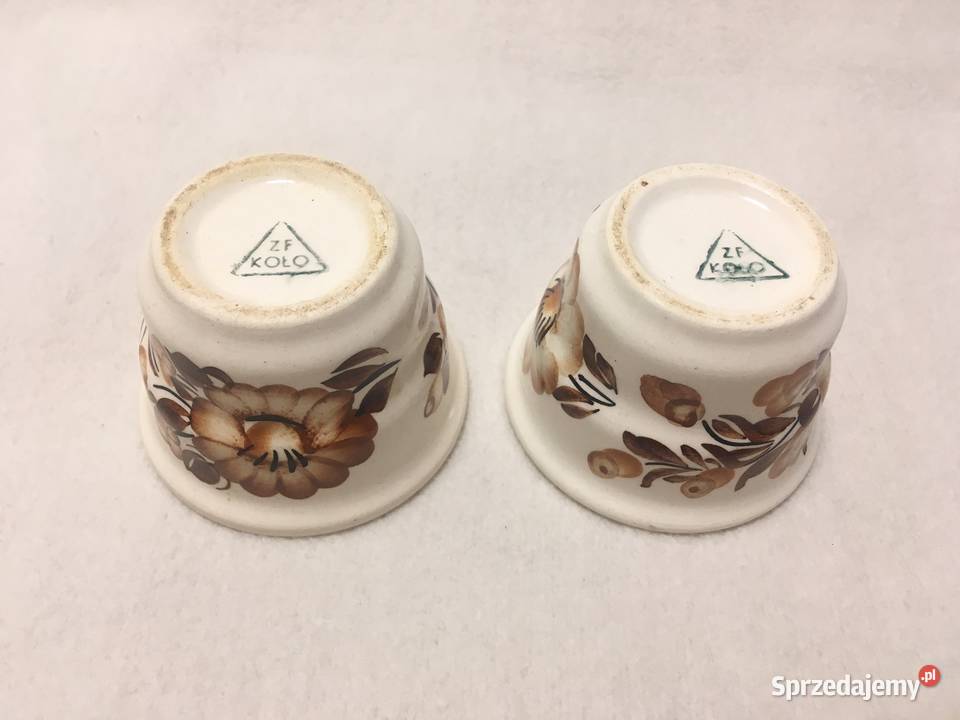 PRL kubki bulionówki Koło Fajans Porcelana i szkło zachodniopomorskie Kołobrzeg