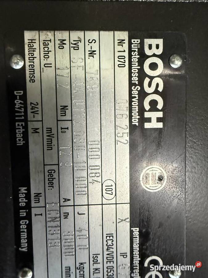 Serwomotor Bosch Indramat CNC servo silnik sprzedam