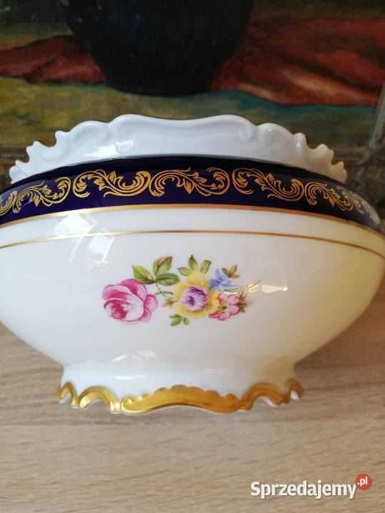 Porcelana Reichenbach echt Kobalt spód małopolskie Gorlice