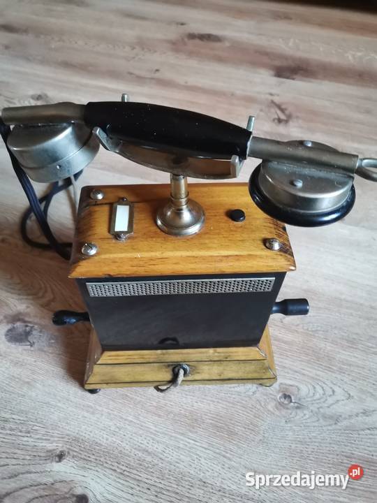Stary telefon na korbke z lat 30 tych Art Deco małopolskie Kraków sprzedam